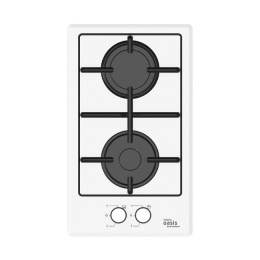 Вар.поверхность Oasis P-GWD Черная;,Стекло;2 комф;Решетка чугун;