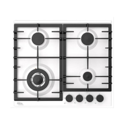 Вар.поверхность Oasis P-MSE Белая;WOK-конфорка,Эмаль;4 комф;Решетка чугун;