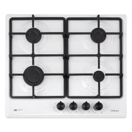 Вар.поверхность Timberk T-HG4EN57 4 комфорки белая эмаль