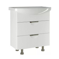 Тумба "Этьен-75" бел + умывльник "Элеганс-75" П