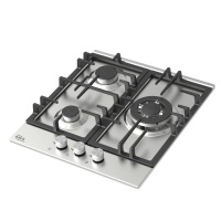 Вар.поверхность Oasis P-3SBM Нержавейка;WOK-конфорка,3 комф;Решетка чугун;