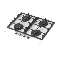 Вар.поверхность Oasis P-GEW Белый;Стекло;,4 комф;Решетка чугун;