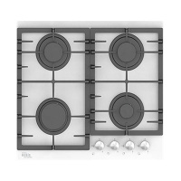 Вар.поверхность Oasis P-GWR Белая,Стекло;4 комф;Решетка чугун;