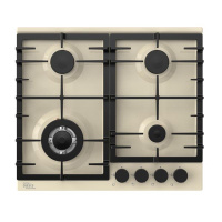 Вар.поверхность Oasis P-MSI Бежевая;WOK-конфорка,Эмаль;4 комф;Решетка чугун;